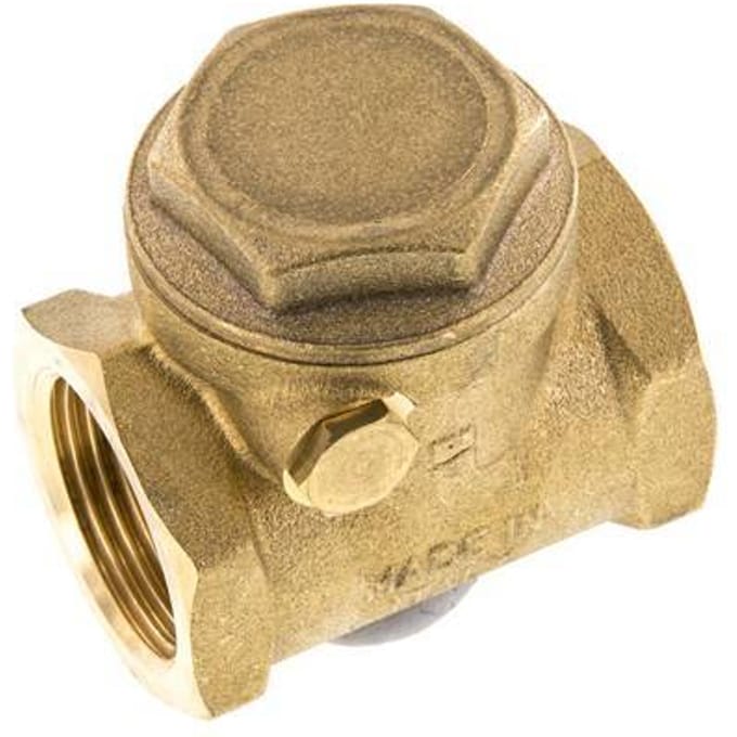 G 1'' Messing Swing Terugslagklep 12 Bar (174 Psi) NBR Zachte Dichting