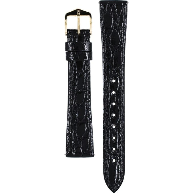 Hirsch 01808050-1-17 Genuine Croco Horlogeband