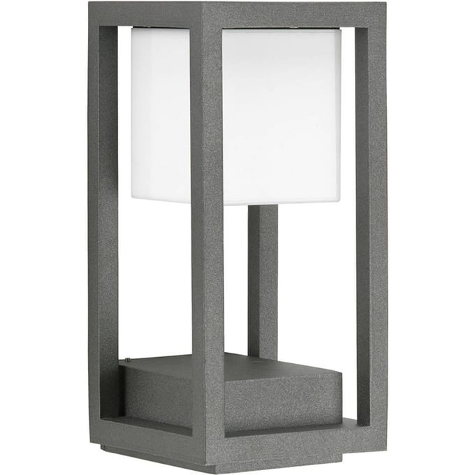Albert Leuchten Wali LED wandlamp als open Quad, antraciet
