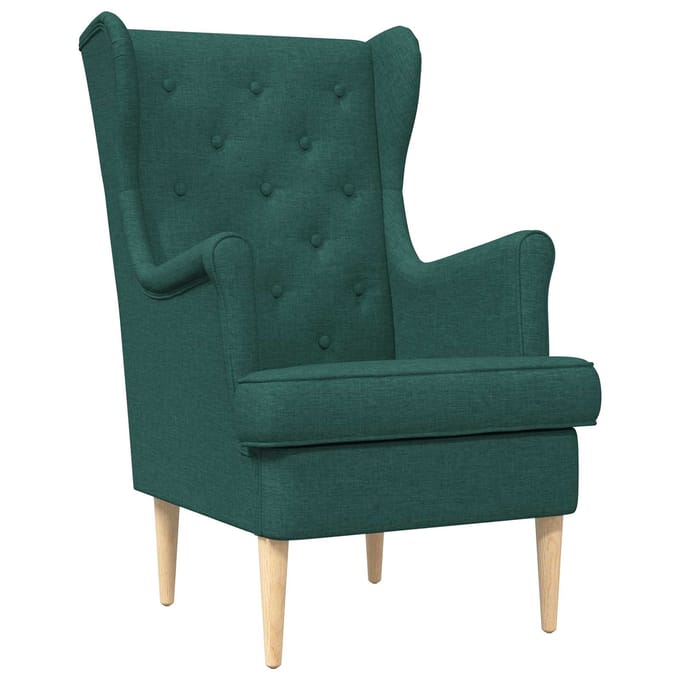 vidaXL - Fauteuil - Donkergroen - Stof