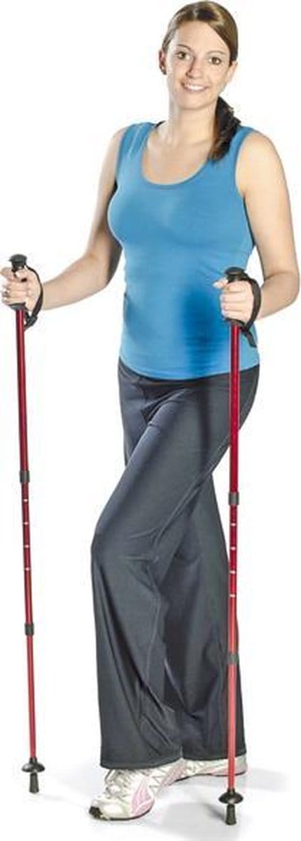 Telescopische trekkingstokken Maximex Rood