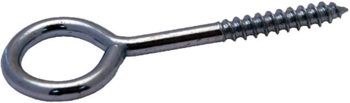 Schroefoog 4,40 x 65 mm – gegalvaniseerd ijzer – oog Ø 16 mm – zak à 4 stuks
