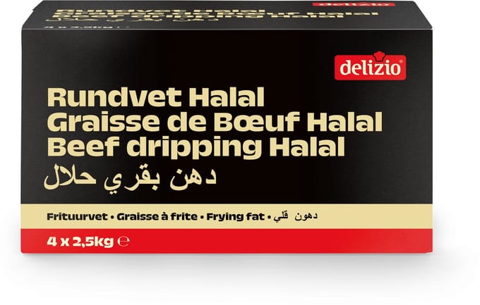 Delizio | HALAL Rundvet | Ossewit | 4 x 2.5 kg