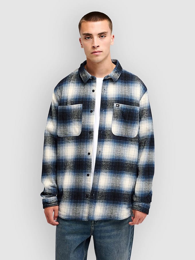 Quiksilver Glenbrook Overhemd Met Lange Mouwen Blauw 2XL Man
