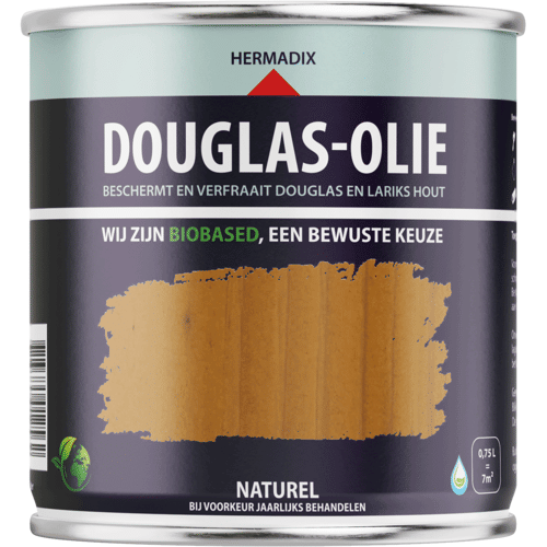 Hermadix Douglas Olie - Naturel - 0,75 liter