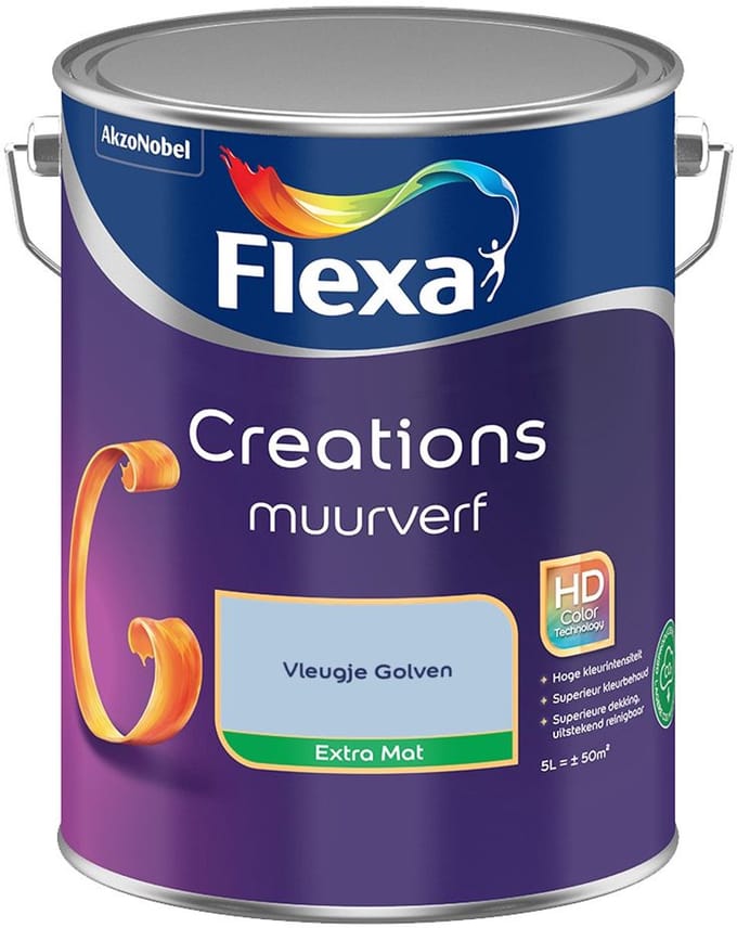 Flexa - Creations Muurverf Extra Mat - Vleugje Golven - Mengverf - 5 L