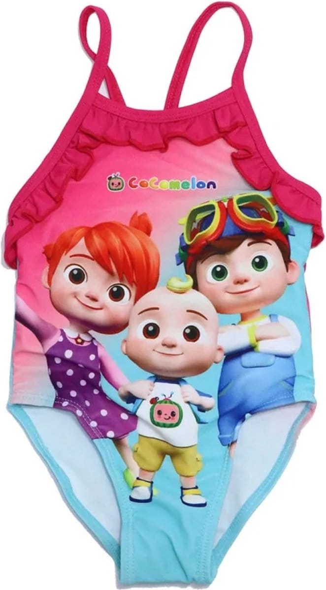 Cocomelon Badpak - Maat 74 - roze - Coco Melon zwempak