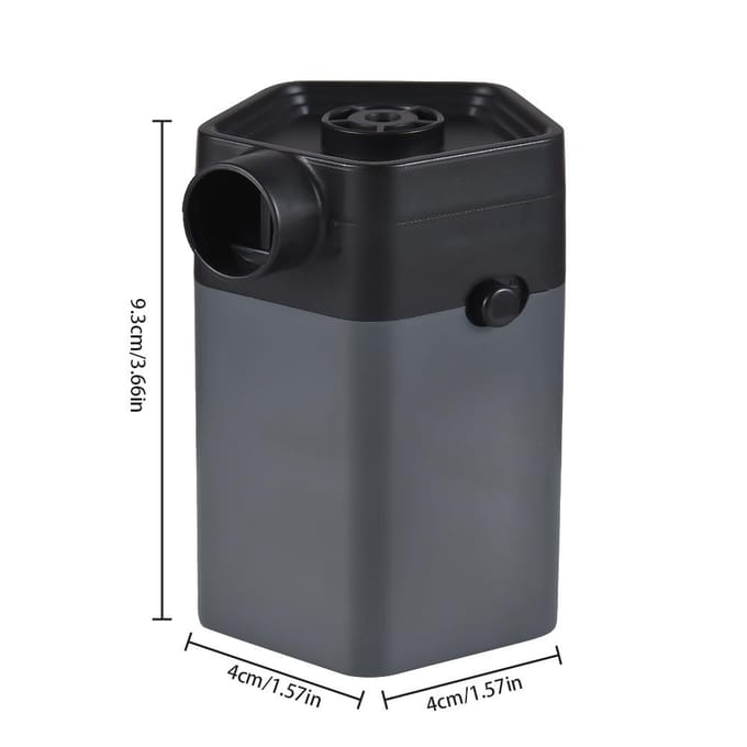 Mini Luchtpomp Draadloos Oplaadbaar 6000pa 2850rpm Opblaasbaar Leegloopbaar 120L/min Elektrisch Handheld zwart