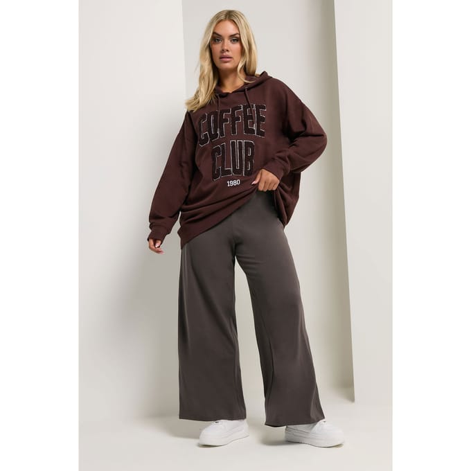 Yours Bruine Wijde Legging Size 42