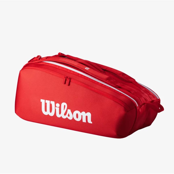 Tasje voor 9 tennisrackets Wilson Super Tour 2025