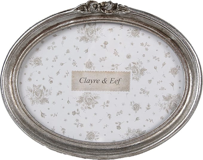 Clayre & Eef Fotolijst 18x13 cm Zilverkleurig Kunststof