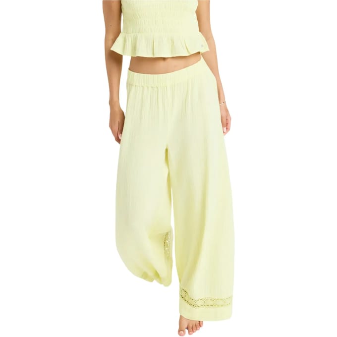 Damesbroek met wijde pijpen Roxy Under Golden Tropic