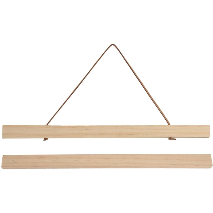 Houten Posterhanger DIY Magnetisch Hangframe voor beige
