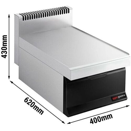 GGM Gastro Neutralelement - 400mm - mit Schublade - 1x GN 1/1 oder 2x GN 1/2 Zilver