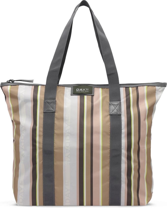 DAY ET Schoudertas Day Gweneth RE-P Stripe Shoulder Bag Tigers Eye Beige Bruine