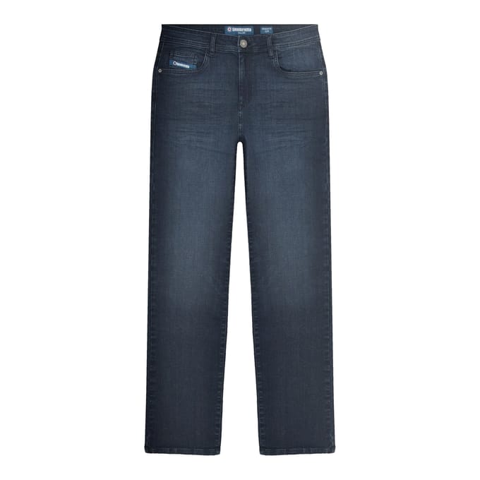 Lambretta Heren Chester Straight Jeans (Donkere marine)