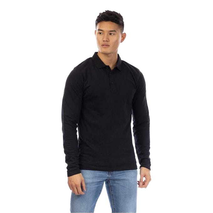 Peter Werth Heren Albery Poloshirt (Zwart)