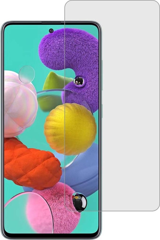 Smartphonica Samsung Galaxy A51 screenprotector van glas geschikt voor Samsung Galaxy A51