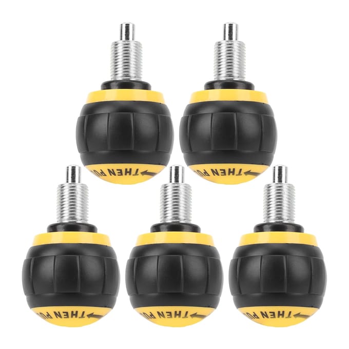 5 STUKS Trekpen Veerknop IJzer Plastic Universeel Hometrainer Verstelknop Vervangingsonderdelen black