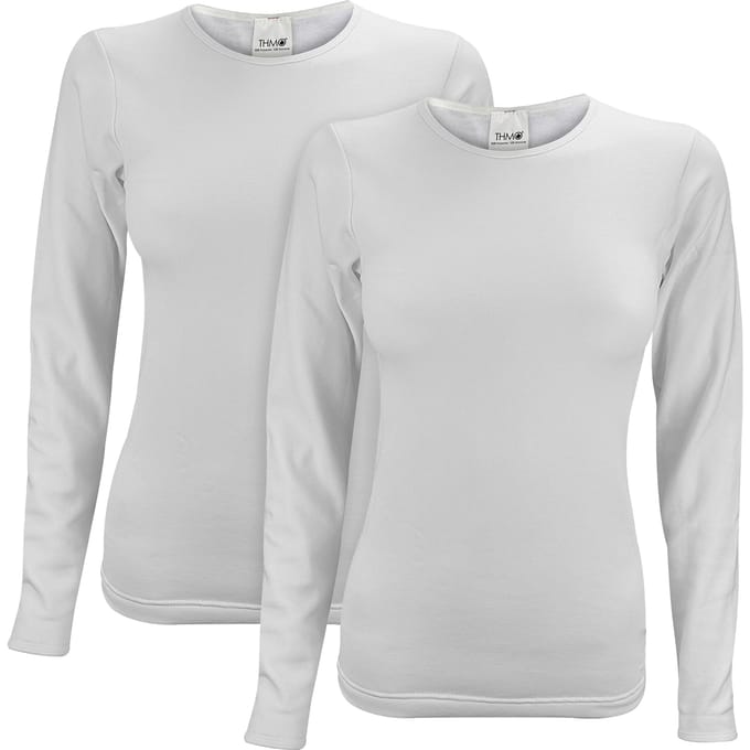 2-Pack Dames Thermoshirt met Lange Mouwen voor de Winter
