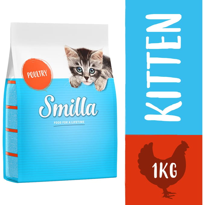 1kg Kitten met Gevogelte Smilla Kattenvoer