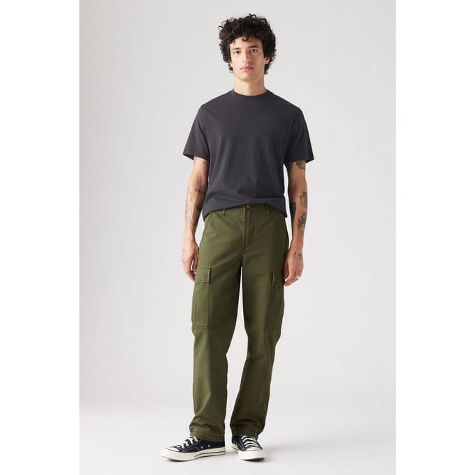 Levi's Cargo Straight Pants Green Größe: W32L32 | Cargohosen Outlet | Herren | Grün
