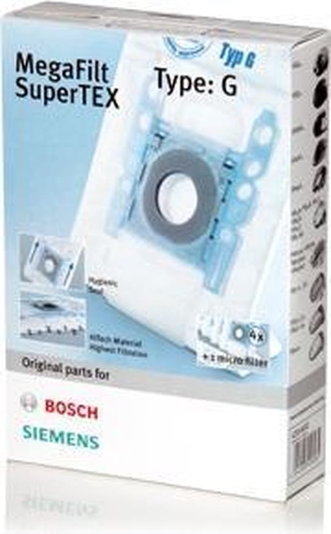 Bosch BBZ41FG / Siemens VZ41AFG Stofzuigerzakken Type G - 4 stuks