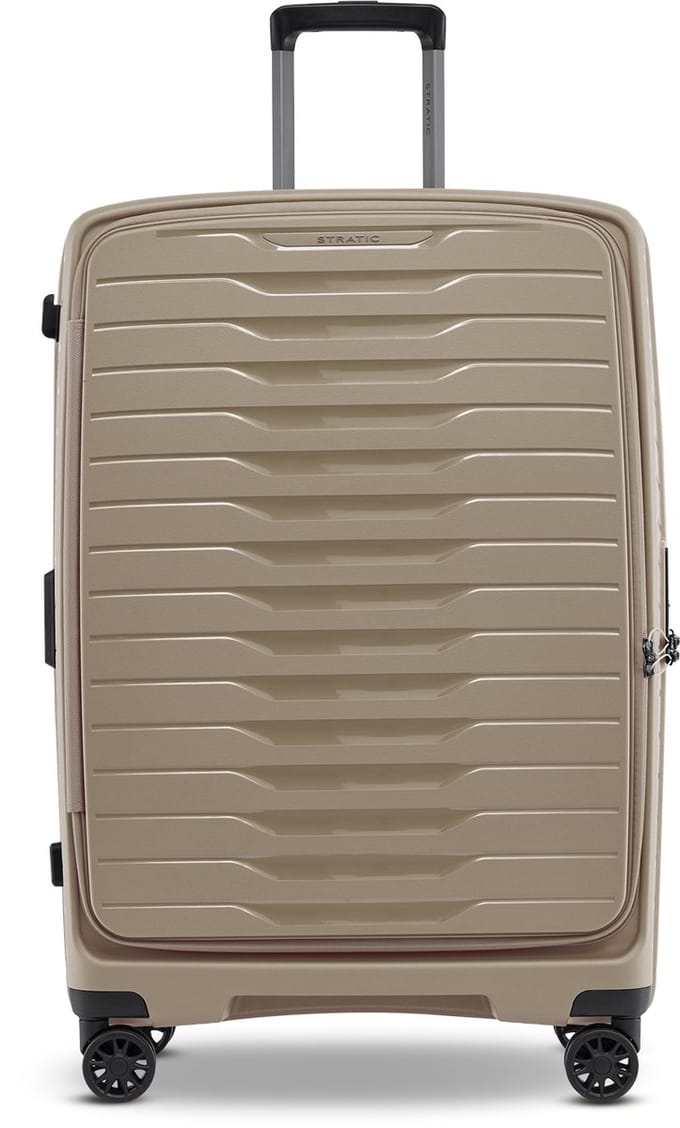 STRATIC Novium ML - grote koffer - 75 cm - voorvak - Sand