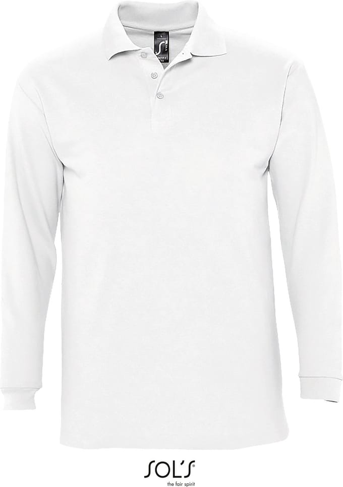 SOL'S Long Sleeve Polo Winter II L549 - White - M