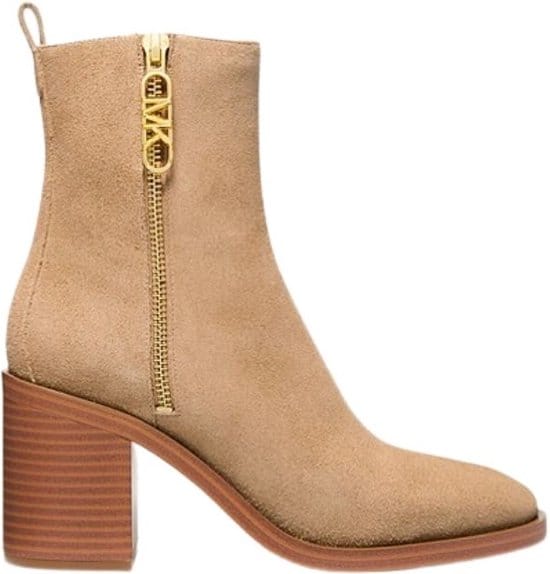 Michael Kors Regan Mid Bootie - Enkellaars Dames - Camel - Maat 39