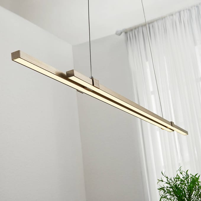 Lucande LED balkhanglamp Tymon, smal, uitschuifbaar