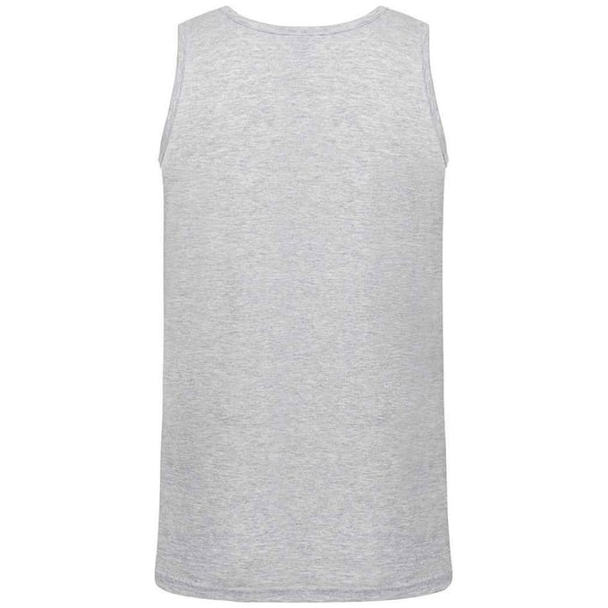 Fruit of the Loom Heren sportvest top (Heide Grijs)