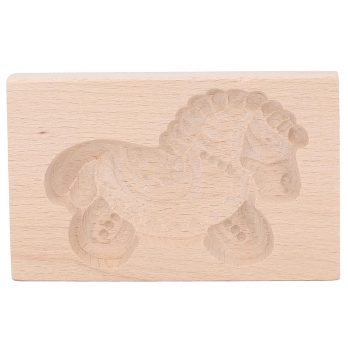 Dierenkoekjesvorm Mooie Levendige Houten Koekjespers Stempel Gemakkelijk Ontvormen Soepel Koekjesvorm Kat beige