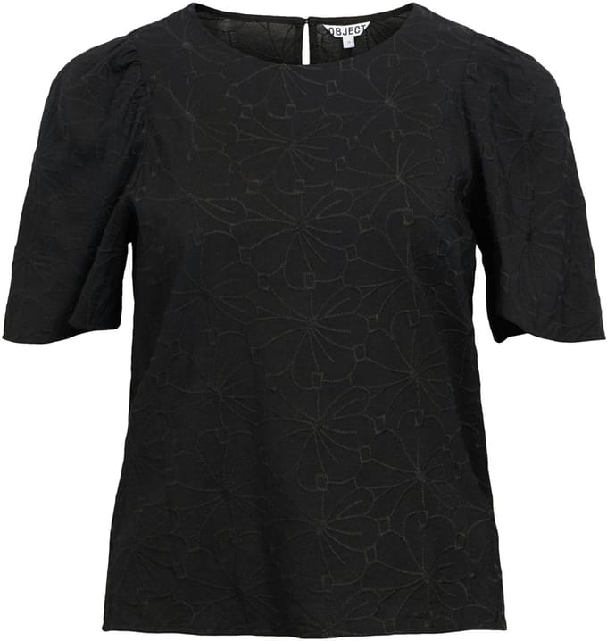 Object T-shirt Objilly S/s Re O-neck Top 138 23046466 Black Dames Maat - 38