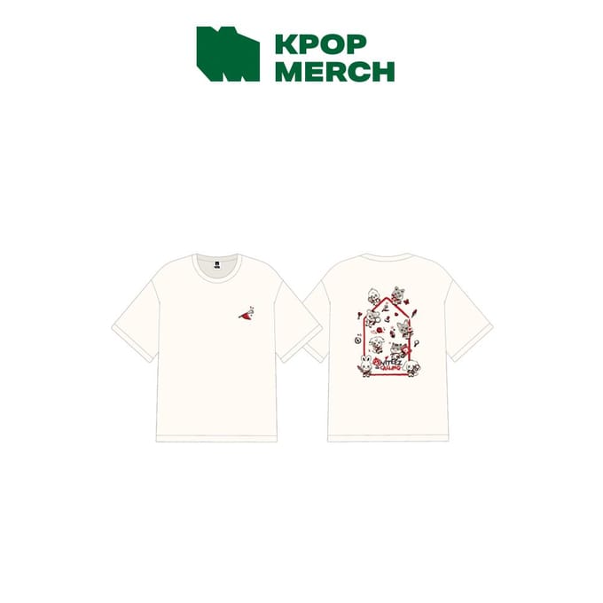 ATEEZ - [ANITEEZ IN THE CALLING] CREAM (T-shirts) M white
