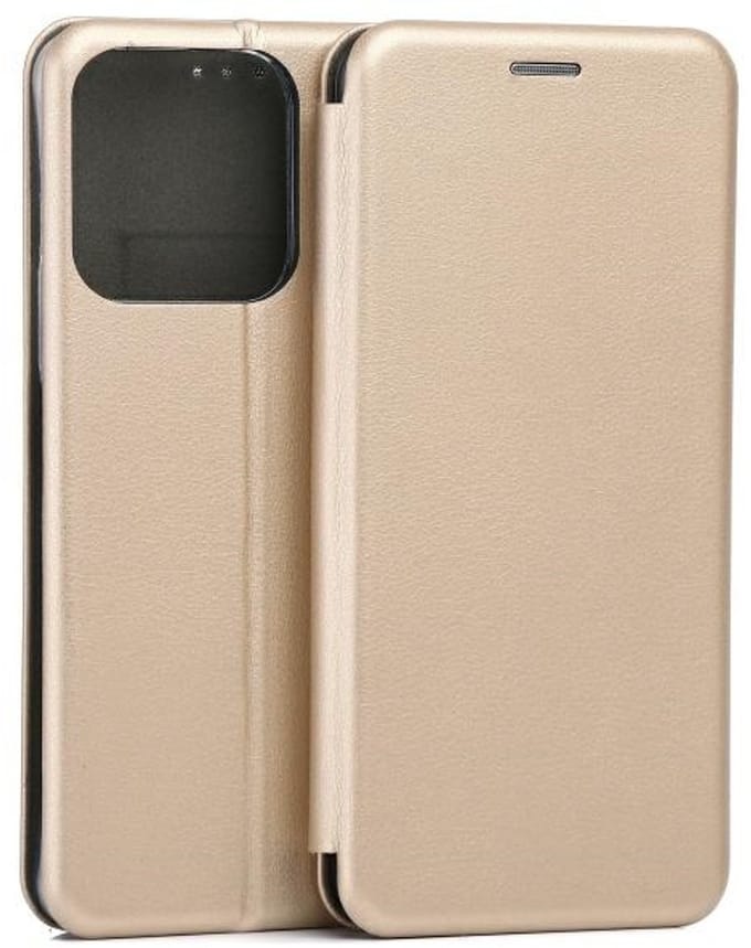 Beline Book Magnetic - Fliphoes - Honor XB5 Plus - Goud - Slot voor kaarten