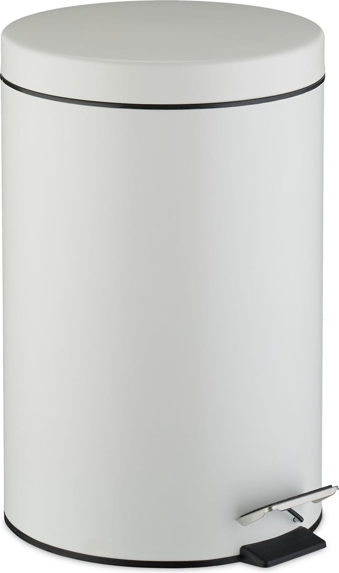 pedaalemmer - 20 liter - keuken - badkamer - binnenemmer - wit