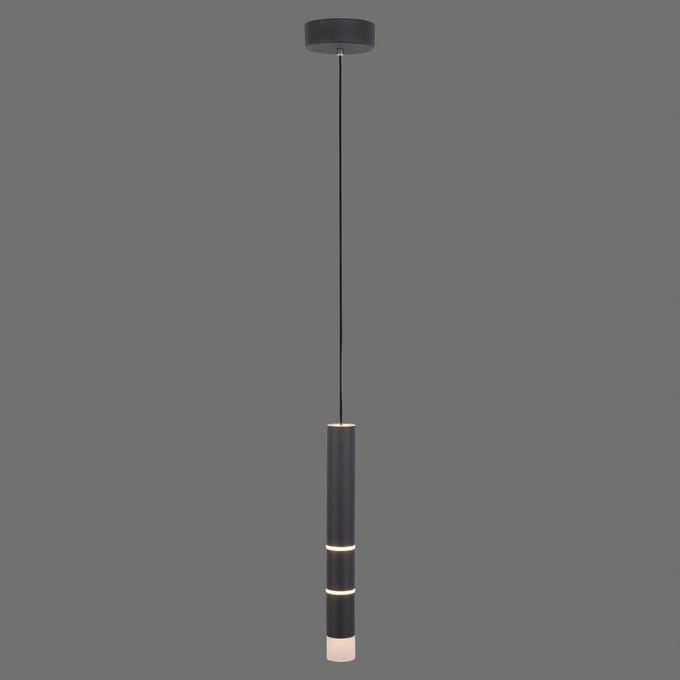 LED hanglamp PURE Vega, cilindervormig, zwart