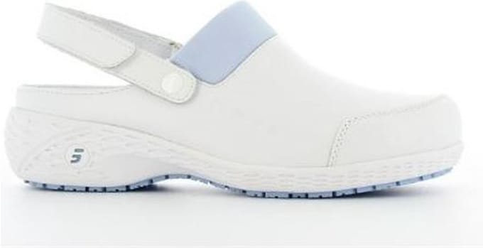 Safety Jogger Oxypas Klomp SHEILA OB –  Slipvast SRC – Antistatisch - ESD - Lichtblauw, Maat 36