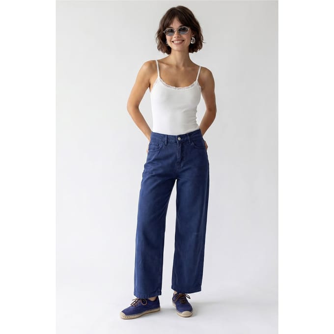 Hoge Taille Wijde Denim Jeans