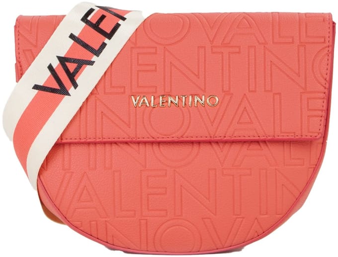 VALENTINO Schoudertas Pansy Flap Bag Corallo Koraalrood
