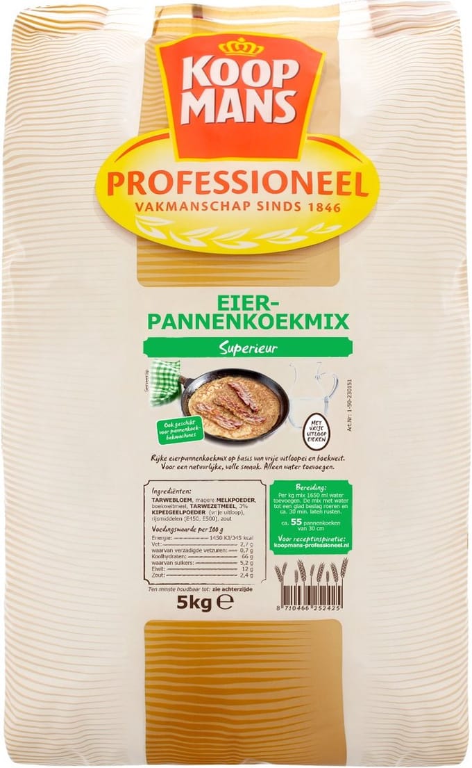 Koopmans Professioneel Eierpannenkoekmix superieur - Zak 5 kilo