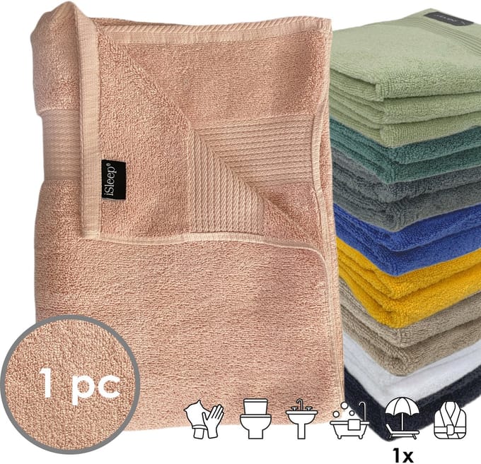 iSleep Terry Strandlaken - 100x180 cm - Oud Roze