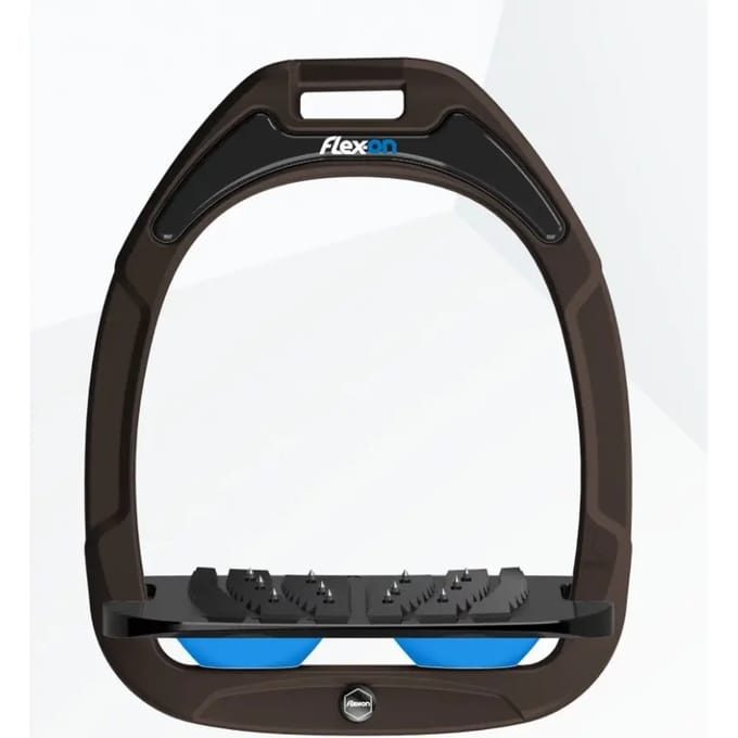 Veiligheidseindelijkers Paardrijden Hellend Ultra Grip Bruin/Zwart/Blauw Flex-On Safe-On