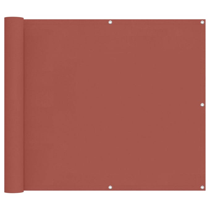 vidaXL - Balkonscherm - Terracotta - 100 - x - 500 - cm - Oxford - Stof