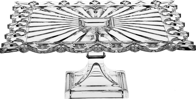 Crystal Bohemia Taart plateau Pierced - Kristal - 32cm /footed/ - 1 stuk