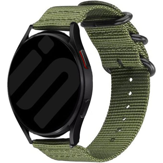Huawei Watch GT 6 - 46mm nylon gesp bandje (groen)