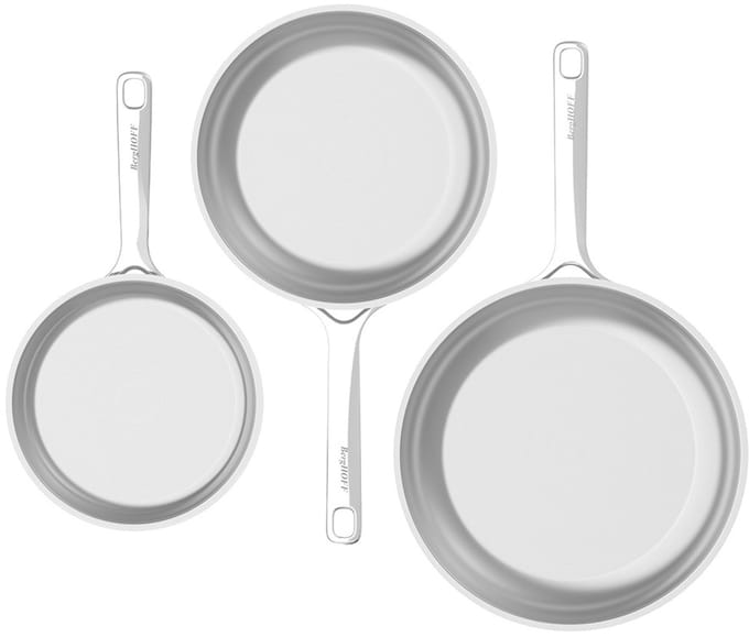 DiNA 3-delig braadpannenset Helix - Metaal - PFAS-vrij