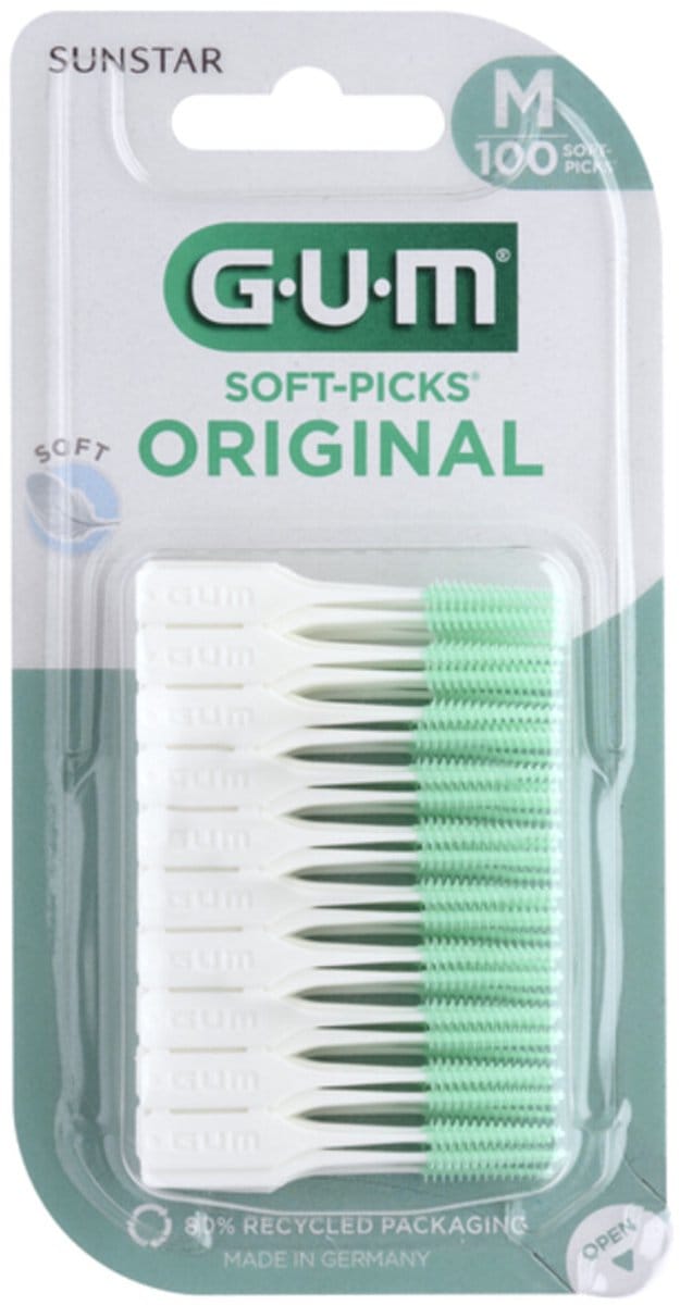 GUM Soft-Picks Original Medium - 1x 100 stuks - Voordeelverpakking