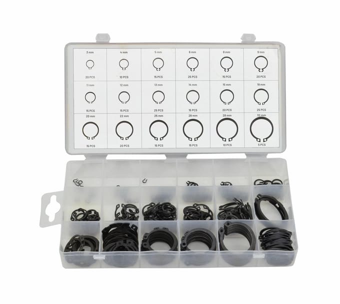 AWTOOLS - Segering Ringen - 300 Stuks - Staal - Roestbestendig